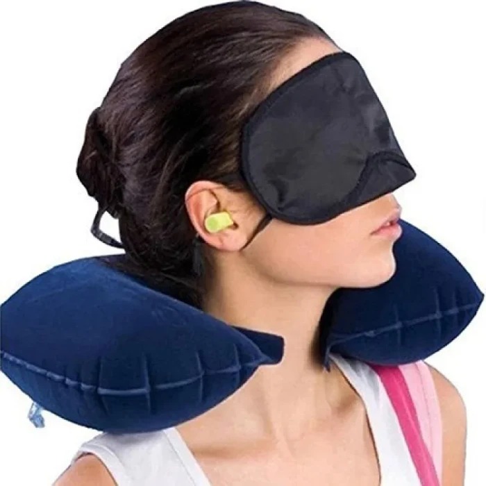 3 In 1 Travel Neck Pillow Set